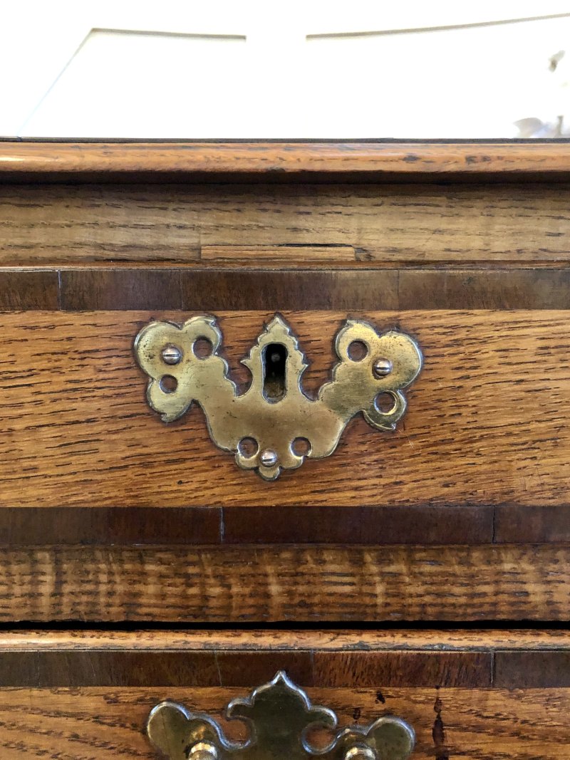 Antique George III Oak Lowboy - Image 5